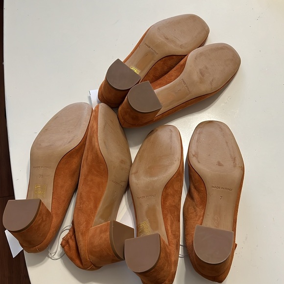 Everlane Italian Leather Day Heel Almond Suede - Picture 8 of 12